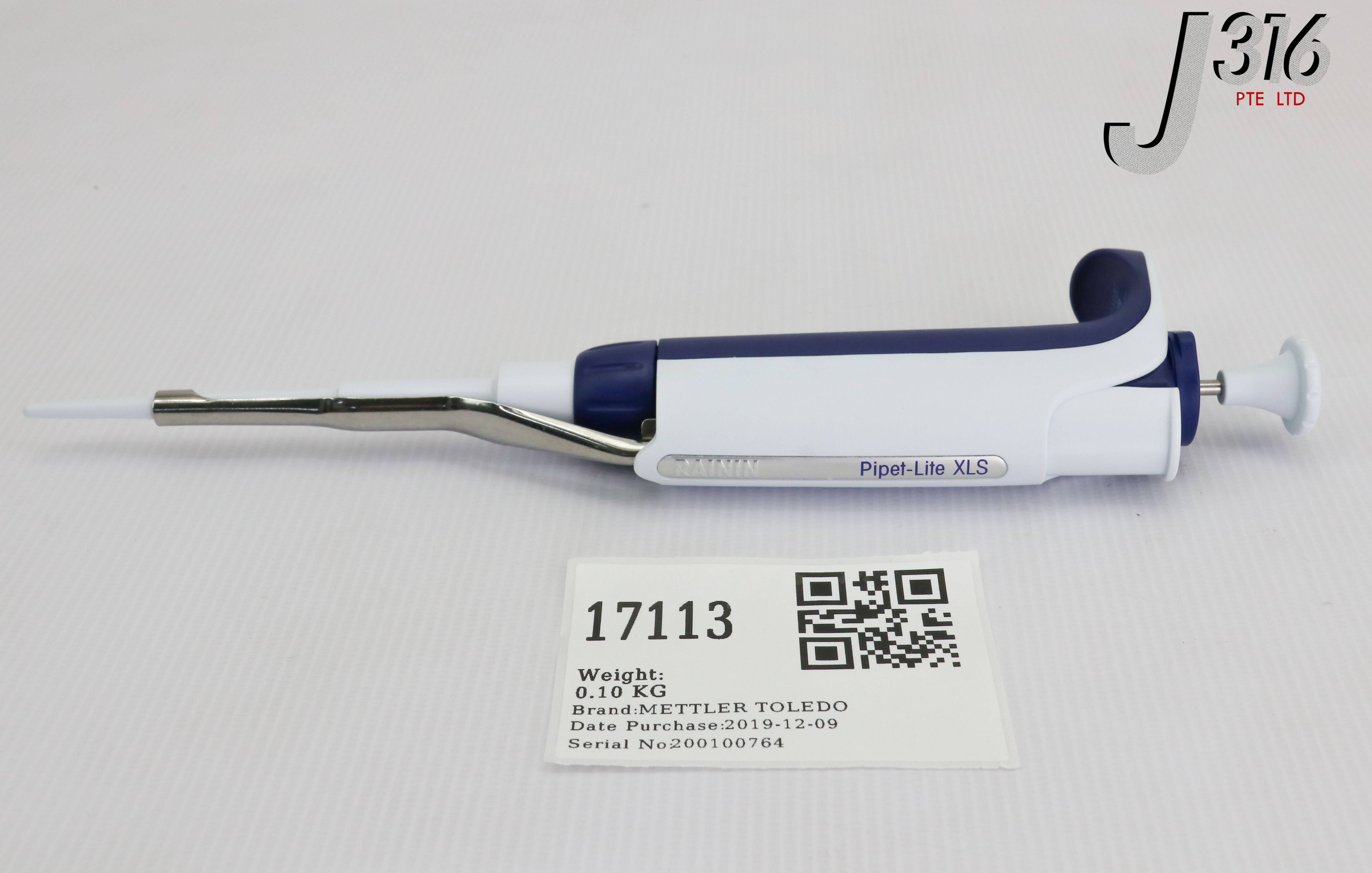 17113 RAININ PIPETLITE XLS, PIPETTE, SL20, 220UL, 17014392